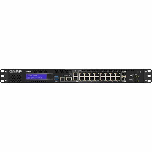 QNAP QGD QGD-1602-C3758-16G 16 Ports Manageable Ethernet Switch - Gigabit Ethernet, 2.5 Gigabit Ethernet, 5 Gigabit Ethern