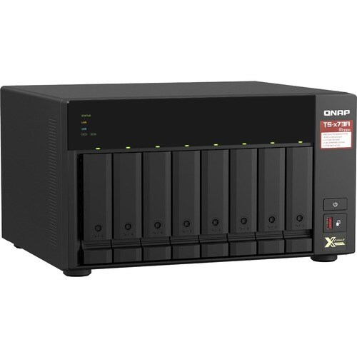 QNAP TS-873A-8G SAN/NAS Storage System - AMD Ryzen V1500B Quad-core (4 Core) 2.20 GHz - 8 x HDD Supported - 0 x HDD Instal