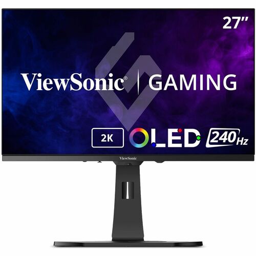 ViewSonic Gaming XG272-2K-OLED 27 Inch 1440p 240Hz OLED Ergonomic White Gaming Monitor with up to 0.01ms, FreeSync Premium