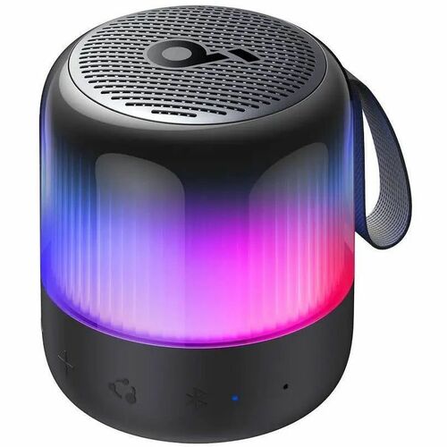 soundcore Glow Mini Portable Bluetooth Speaker System - Black - Battery Rechargeable