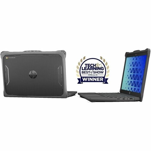 Extreme Shell-F2 Slide Case for HP Fortis Chromebook G10 & G11 14" (Gray/Clear) - For HP Chromebook - Gray, Clear - Shock 