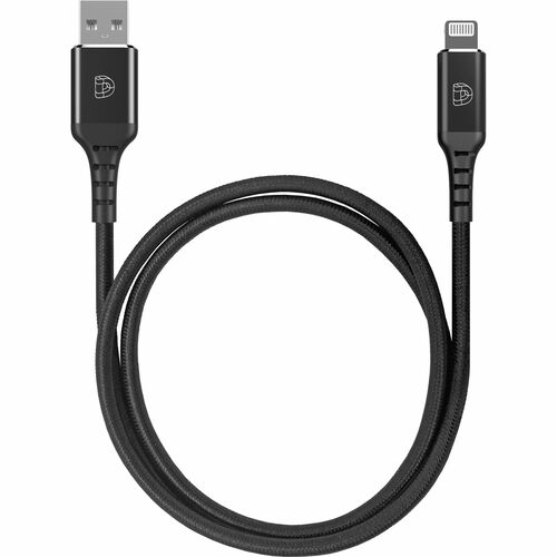 DEQSTER 1 m Lightning/USB Datentransferkabel - 480 Mbit/s - Schwarz
