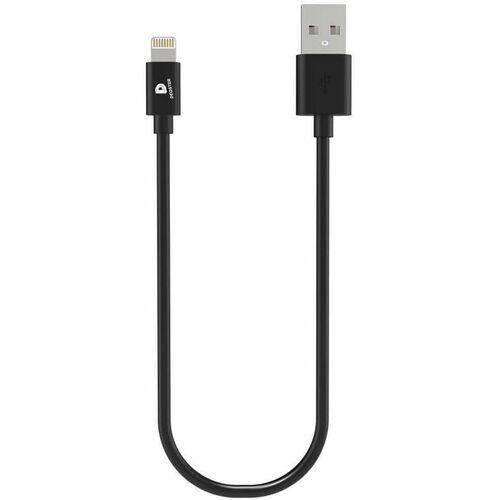 DEQSTER 30 cm Lightning/USB Datentransferkabel - Schwarz