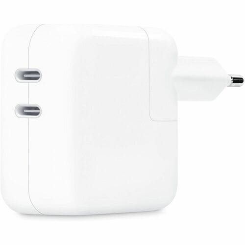 Adaptateur secteur Apple - 35 W - Adaptateur universel - 2 USB Type-C - Pour MacBook Air, iPhone, iPad, Apple Watch, AirPo