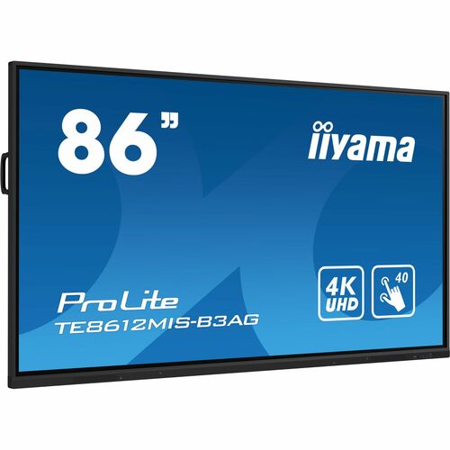 iiyama ProLite TE8612MIS-B3AG 4K UHD LCD Collaboration Display - ARM Cortex A55 - 8 GB - Infrarot (IrDA) - Touchscreen - 1