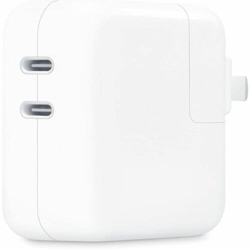 Apple 35 W 电源适配器 - 1 包 - 通用适配器 - 2 USB Type-CSpace- 用于 MacBook Air, iPhone, iPad, iPad Pro, iPad Air, iPad mini, MacBook -