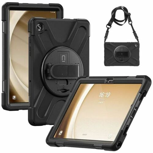 CODi Rugged Case for Samsung Galaxy Tab A9+ - Heavy duty, shock-absorbing case with reinforced corners and built-in kickst