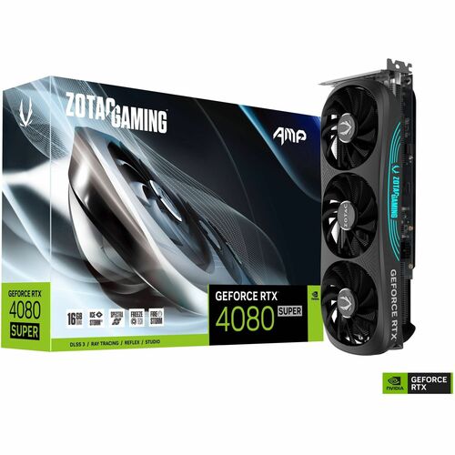 Zotac NVIDIA GeForce RTX 4080 SUPER Grafikkarte - 16 GB GDDR6X - 7680 x 4320 - 2,61 GHz Boost-Taktfrequenz - 256 Bit Busbr