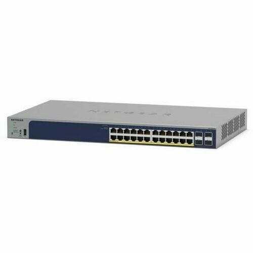 Commutateur Ethernet Netgear GS728TPPv3 24 Ports Gérable - Gigabit Ethernet - 10/100/1000Base-T, 1000Base-X - 4 Couche sup