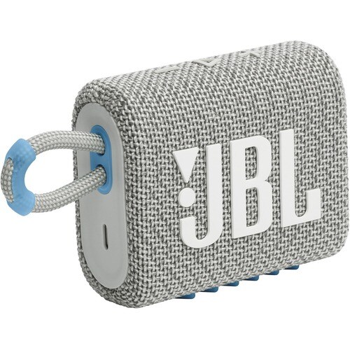 JBL Go 3 Eco Portable Bluetooth Speaker System - 4.2 W RMS - White - 110 Hz to 20 kHz - Battery Rechargeable - 1