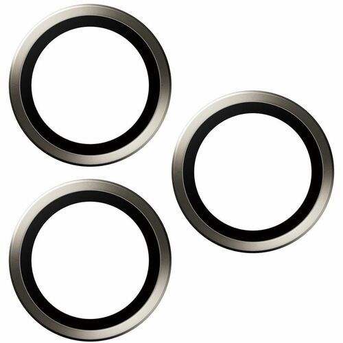PanzerGlass Hoops Camera Lens Protector - Natural Titanium - Aluminium