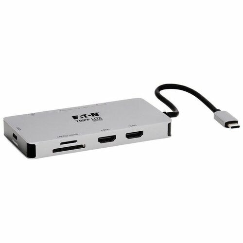 Station d'accueil Tripp Lite series U442-DOCK8G-GG USB Type C pour Moniteur, TV, Notebook, Smartphone, Ordinateur de burea