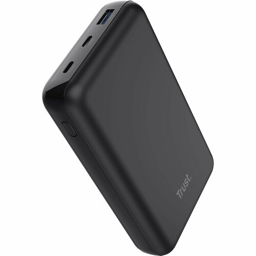 Trust Laro Stromspeicher - Schwarz - für Notebook, Smartphone, Tablet, Action-Kamera, MacBook, Spielkonsole - 1 x Typ-C 65