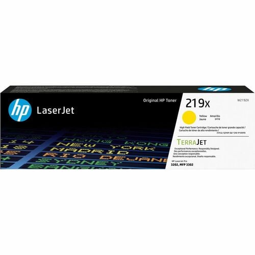 HP 219X Original High Yield Laser Toner Cartridge - Yellow - 1 Pack - 2500 pages