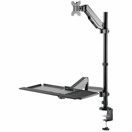 Neomounts Desk Mount for Workstation - Black - Height Adjustable - 1 Display(s) Supported - 43.2 cm to 81.3 cm (32") Scree