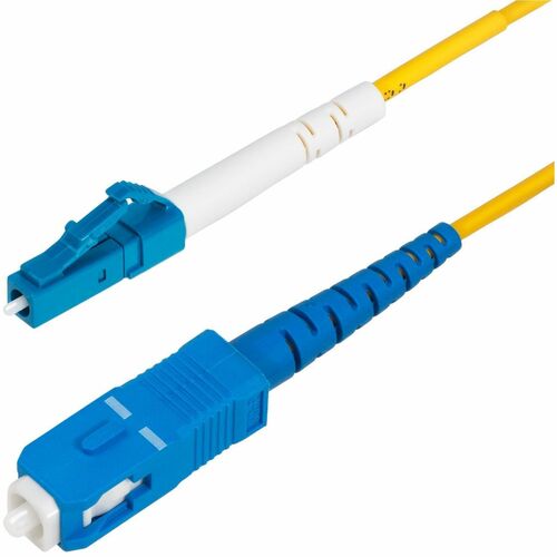 StarTech.com SPSMLCSC-OS2-1M. Kabellänge: 1 m, Lichtleitertyp: OS2, Anschluss 1: LC, Anschluss 2: SC, Lochdurchmesser: 9 µm
