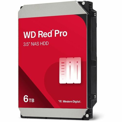 Western Digital Red Pro WD6005FFBX 6 TB Hard Drive - 3.5" Internal - SATA (SATA/600) - Conventional Magnetic Recording (CM