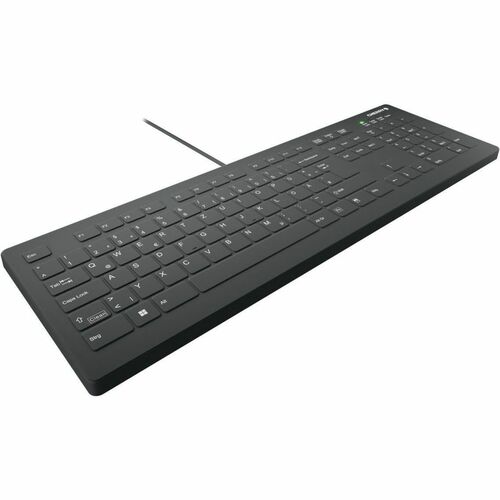 CHERRY AK-C8112 Medical Keyboard - Permanent Cable, US Layout, (CF/WIN LEFT), Black