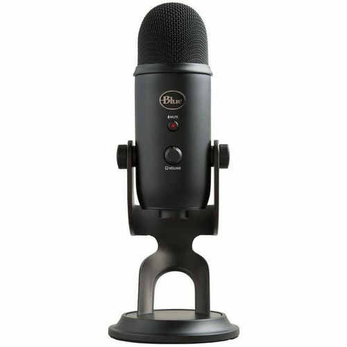 Blue Yeti Wired Condenser Microphone for Gaming, Podcasting, Live Streaming, Studio, Voice, Recording, Camera, Vocals - Bl