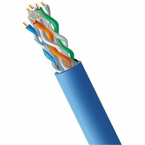 1000FT CAT6A CMR CABLE 23AWG 4PAIR UTP COPPER SOLID CORE - BLUE