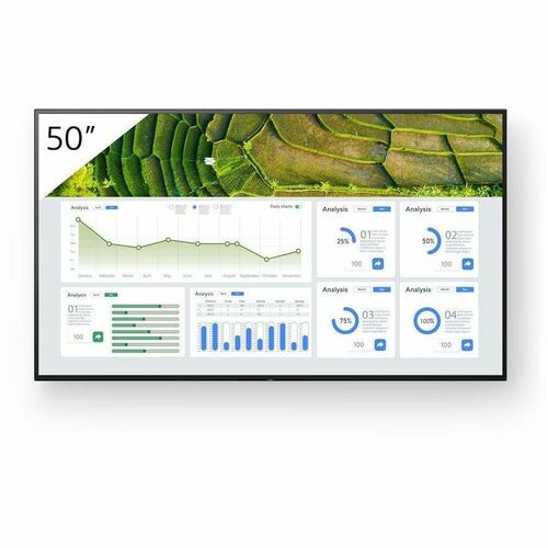 Sony Pro BRAVIA FW-50BZ30L 1270 mm LCD Digital Signage Display - 24 Hours/7 Days Operation - Vertical Alignment (VA) - Hig