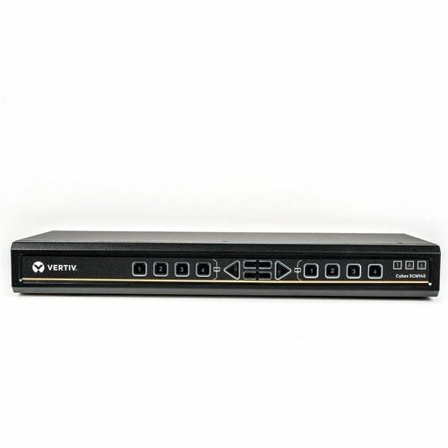 Vertiv AVOCENT Cybex 100 SCKM100 Digital & Analog KVM Switchbox - TAA Compliant - 4 Computer(s) - 2 Local User(s) - 4K - 3