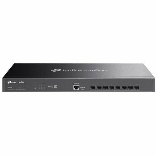 TP-Link Omada 8-Port 10GE SFP+ L2+ Managed Switch - Manageable - 10 Gigabit Ethernet - 10GBase-X - 2 Layer Supported - Mod