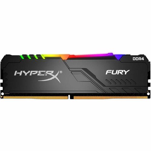 HyperX FURY HX424C15FB3A/8 RAM Module for Computer, Motherboard - 8 GB (1 x 8GB) - RGB DDR4 SDRAM - 2400 MHz - CL15 - 1.20