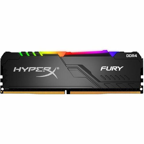 HyperX FURY RAM Module - 16 GB - RGB - DDR4-2666/PC4-21300 DDR4 SDRAM - 2666 MHz Dual-rank Memory - CL16 - 1.20 V - Non-EC