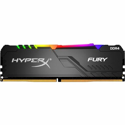 HyperX FURY RAM Module for Desktop PC - 8 GB (1 x 8GB) - RGB - DDR4-3000/PC4-24000 DDR4 SDRAM - 3000 MHz - CL15 - 1.35 V -