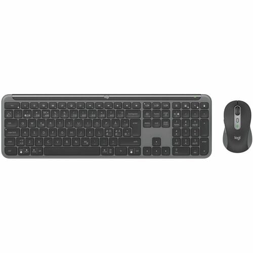 Clavier et souris Logitech Signature Slim MK950 - AZERTY - Français - USB Type A Ciseaux Sans fil Bluetooth 5.1 Clavier - 