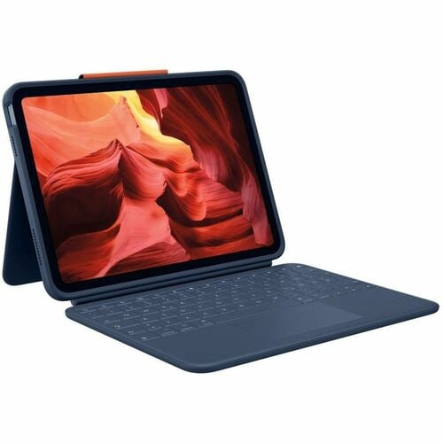 Logitech Rugged Combo 4 Touch Rugged Keyboard/Cover Case (Folio) for 27.7 cm (10.9") Apple iPad (10th Generation) Tablet -