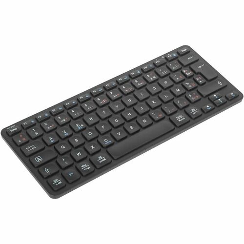 Targus AKB862FR Keyboard - Compact - Wireless Connectivity - French - Black - Bluetooth - 5.1 - Windows, Mac OS, iOS, Andr