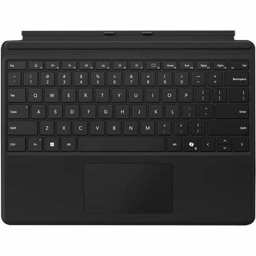 Microsoft Keyboard/Cover Case Microsoft Surface Pro 9, Surface Pro 8, Surface Pro X Tablet - Black - Stain Resistant