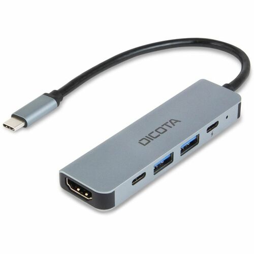 Station d'accueil Dicota USB Type C pour Smartphone, Projecteur, Tablette, Ordinateur de bureau, Moniteur, Lecteur livre n