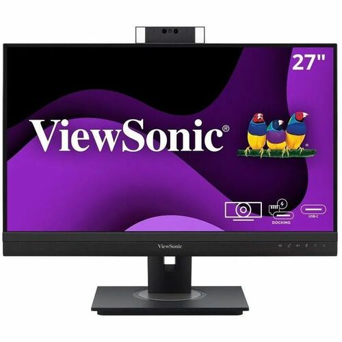 ViewSonic VG2757V-2K 27" Class Webcam WQHD LED Monitor - 16:9 - Black - 68.6 cm (27") Viewable - In-plane Switching (IPS)