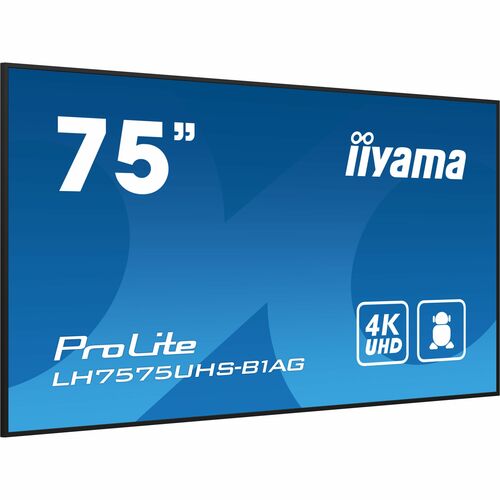 iiyama ProLite LH7575UHS-B1AG 1905 mm LCD Digital-Signage-Display - 24 Stunden/7 Tage Betrieb - IPS-Technologie (In-Plane-