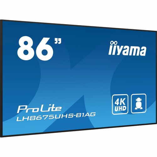 iiyama ProLite LH8675UHS-B1AG 217,4 cm (85,6 Zoll) 4K UHD LCD Digital-Signage-Display - 24 Stunden/7 Tage Betrieb - IPS-Te
