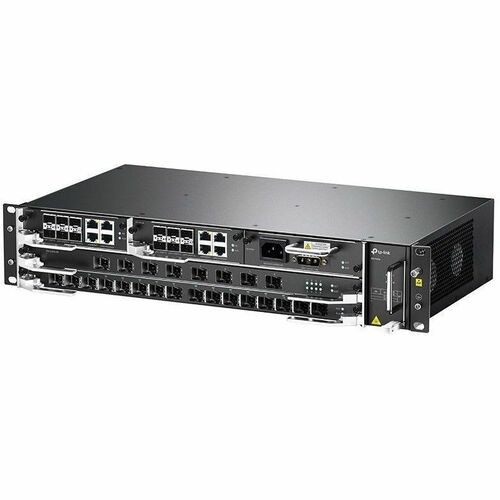 TP-Link 32 Ports Switch Chassis - 10 Gigabit Ethernet - 10GBase-X - 3 Layer Supported - Optical Fiber - Rack-mountable