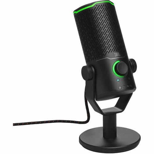 JBL Quantum Stream Condenser, Dynamic Microphone for Recording, Live Streaming, Gaming, Studio - Black - Stereo - 50 Hz to
