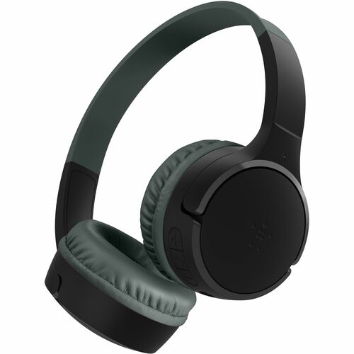 Belkin SOUNDFORM Mini Kabel/Kabellos Auf den Ohren, Kopfbügel, Über das Ohr Stereo Headset - Schwarz - Binaural - Ohrumsch
