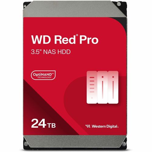WD Red Pro WD240KFGX 24 TB Network Hard Drive - 3.5" Internal - SATA (SATA/600) - Conventional Magnetic Recording (CMR) Me