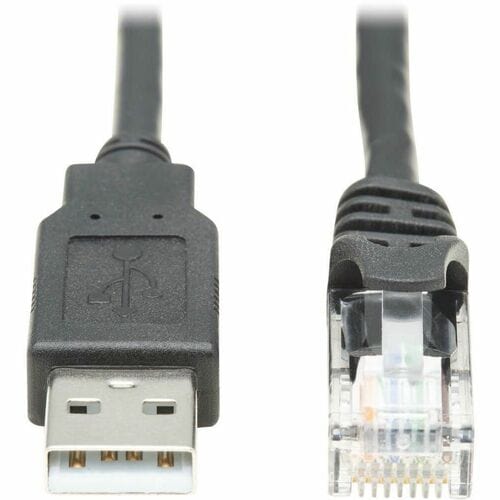 Tripp Lite U009-006-RJ45-X. Anschluss 1: RJ-45, Anschluss 2: USB 2.0 Type-A, Kabellänge: 1,83 m. Produktfarbe: Schwarz