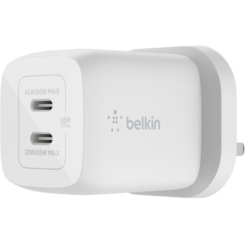 Belkin BOOST↑CHARGE PRO AC Adapter - 1 Pack - Universal Adapter - For MacBook Pro, iPhone, MacBook, iPad mini - White