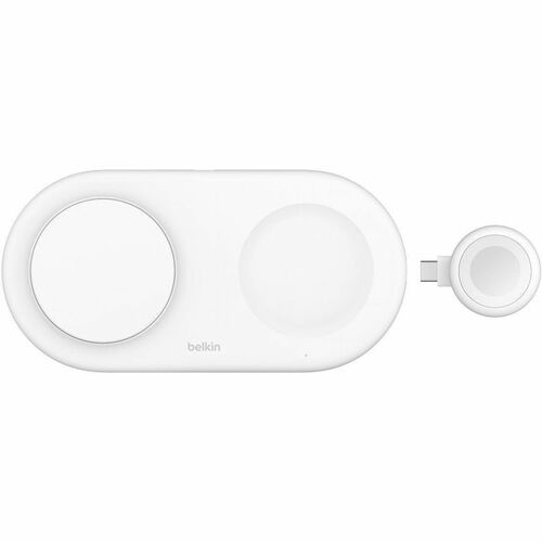 Belkin BoostCharge Pro Induction Charger - White - For Qi2-enabled Device, iPhone - Input connectors: USB - Fast Charging,