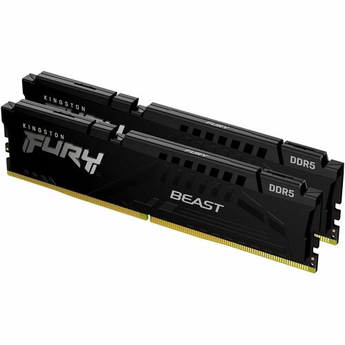 Kingston FURY Beast 64GB (2 x 32GB) DDR5 SDRAM Memory Kit - 64 GB (2 x 32GB) - DDR5-6000/PC5-48000 DDR5 SDRAM - 6000 MHz D