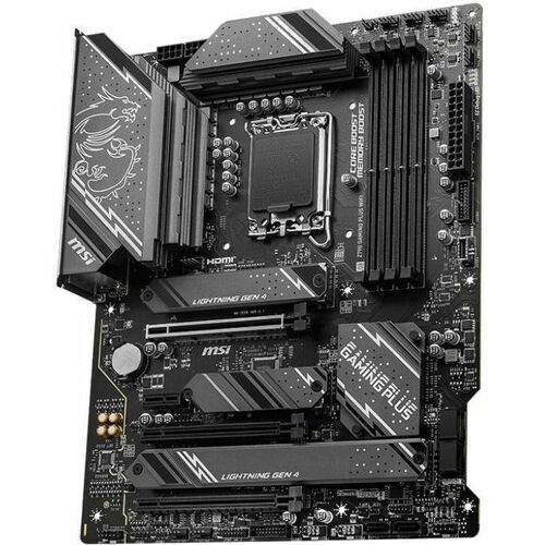 MSI Z790 GAMING PLUS WIFI Gaming Desktop Motherboard - Intel Z790 Chipset - Socket LGA-1700 - ATX - Core, Pentium Gold, Ce