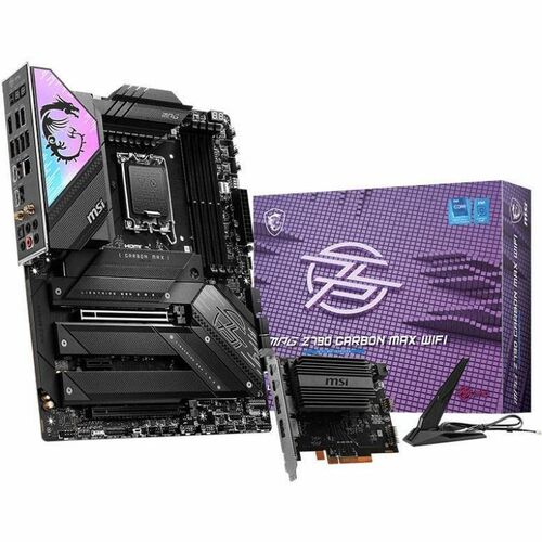 MSI MPG Z790 CARBON WIFI MAX Gaming Desktop Motherboard - Intel Z790 Chipset - Socket LGA-1700 - ATX - Core, Pentium Gold,