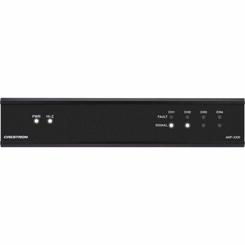 Crestron AMP-X300 Amplifier - 300 W RMS - 4 Channel - Black - 20 Hz to 20 kHz - 75 W