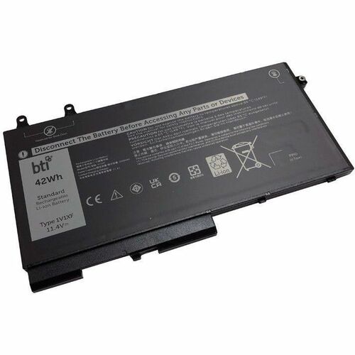 BTI 451-BCLI-BTI 11.4V 42WHR LI-ION BATTERY 0XV8CJ, 7VTMN, 1V1XF, CN-0XV8CJ, 27W58, XV8CJ, 451-BCLI INSPIRON 7591 2-IN-1, 